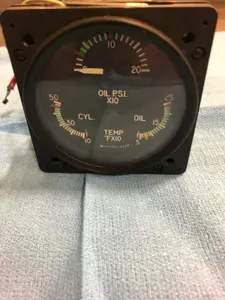 Beechjet Oil PSI Gauge PN 22-804032-11